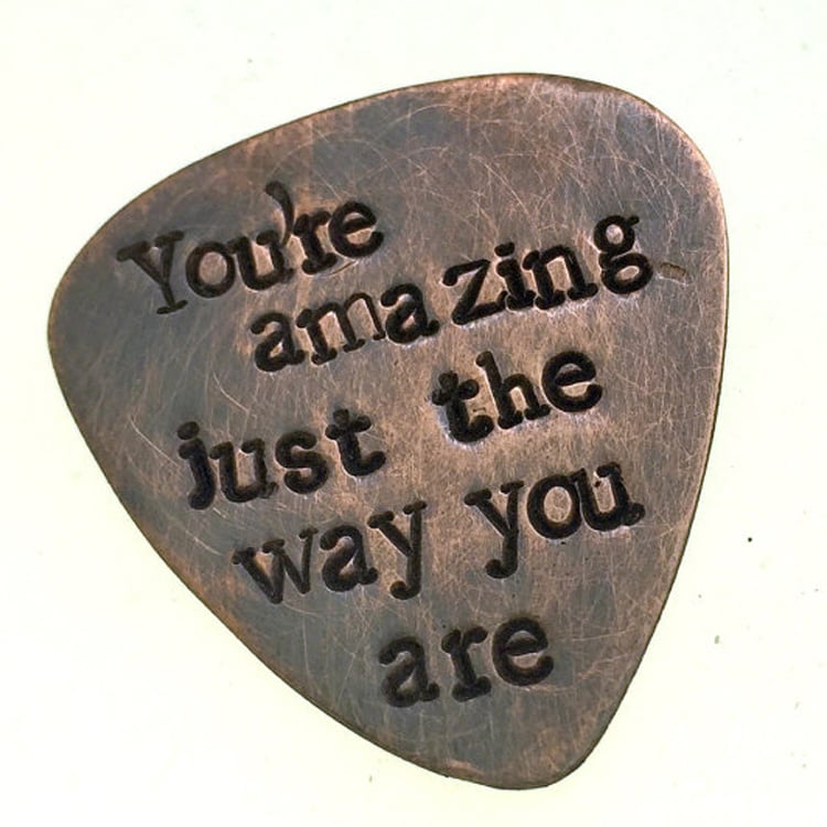 Bruno Mars Lyric-Stamped Guitar Pick