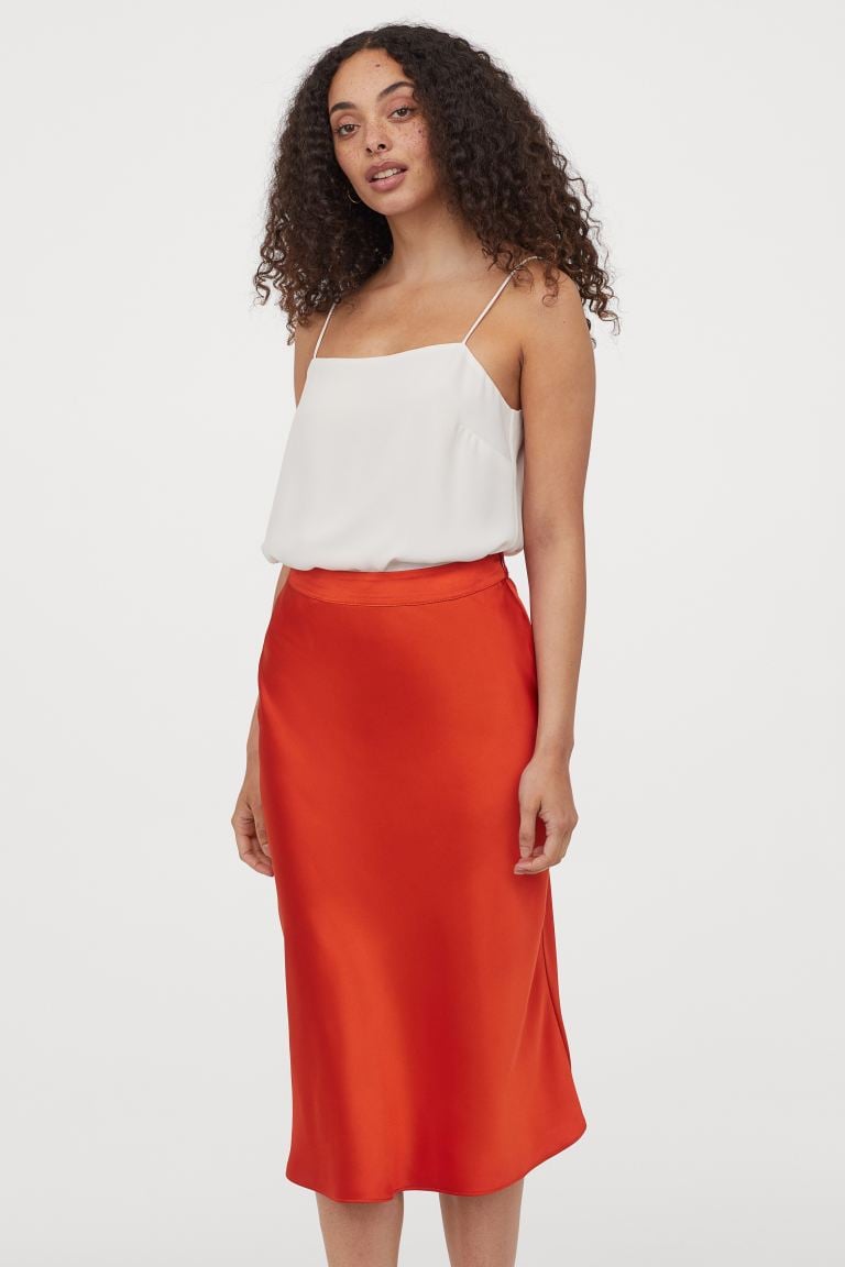 H&M Satin Skirt