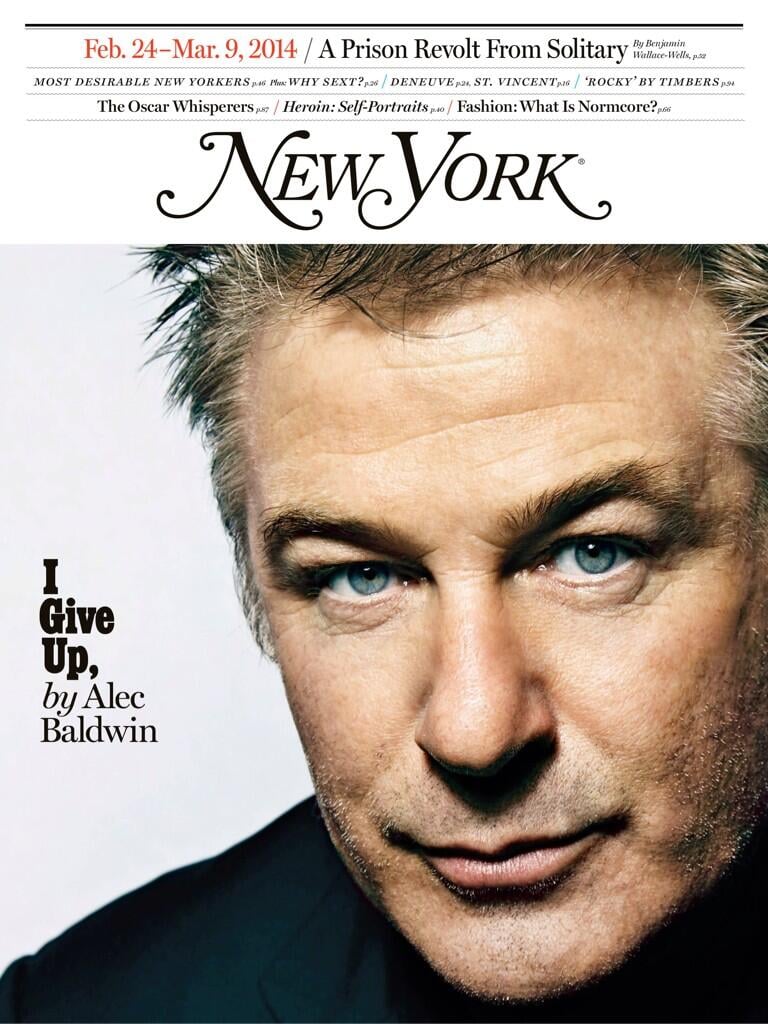 Alec Baldwin's New York Magazine Essay 2014 POPSUGAR Celebrity