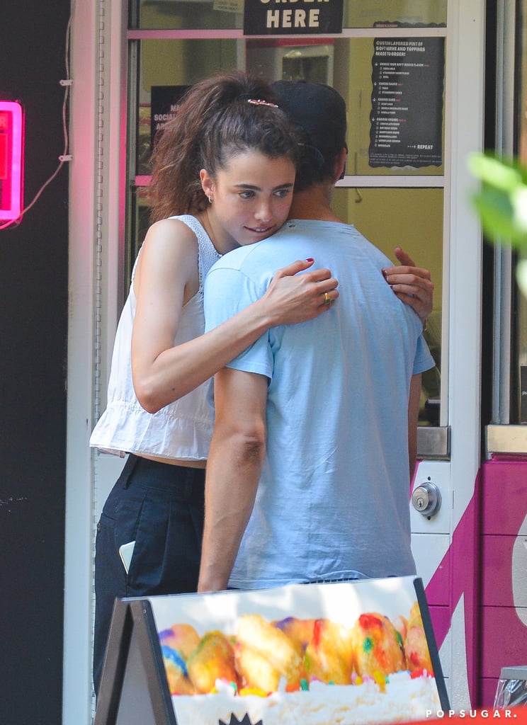 Jack Antonoff and Margaret Qualley Share a Kiss in NYC