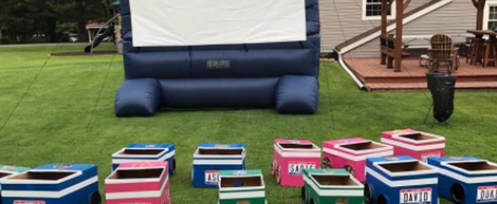 Grandma Makes Drive-In Movie Theater For Grandkids