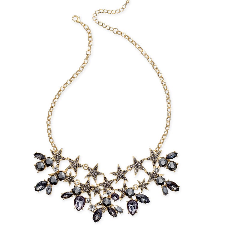INC International Concepts Gold-Tone Stone & Crystal Star Statement Necklace