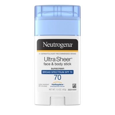 Neutrogena Ultra Sheer Non-Greasy Sunscreen Stick - SPF 70