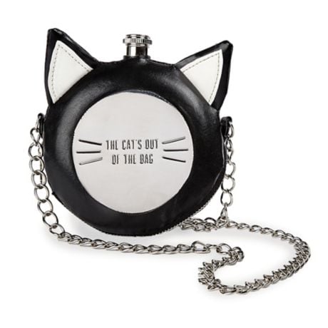 Crazy Cat Round Flask