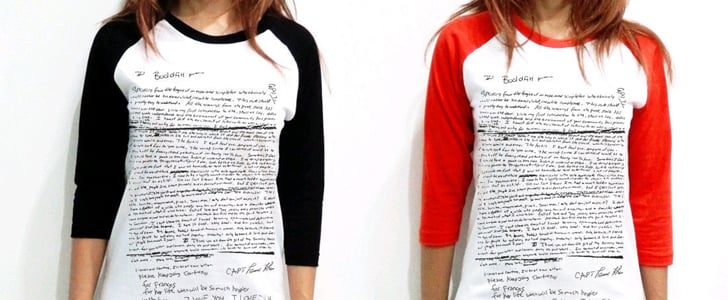 T-Shirt With Kurt Cobain Suicide Note