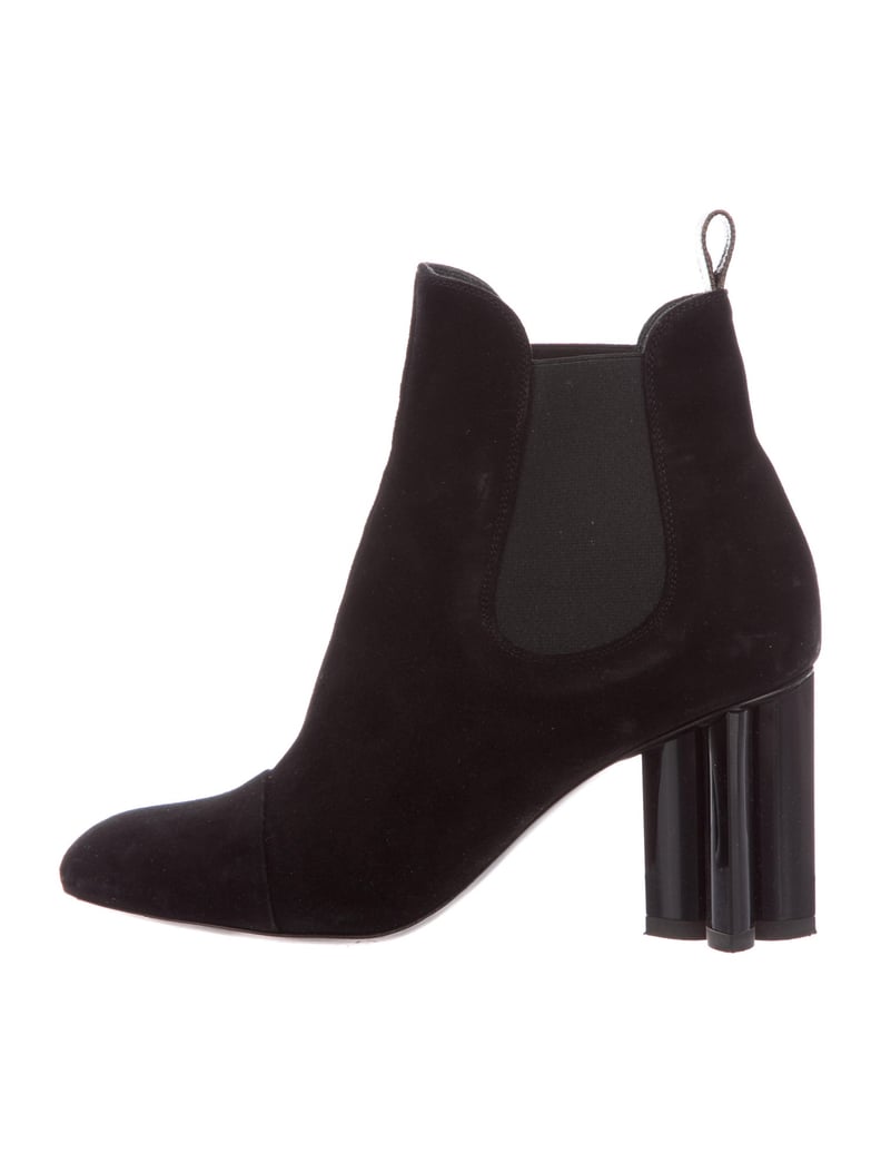 Louis Vuitton Suede Silhouette Ankle Boots