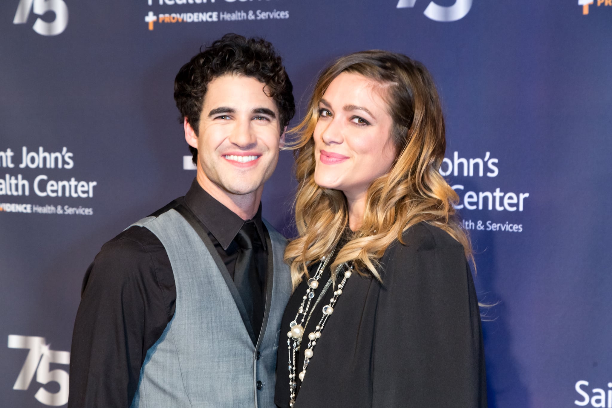 CULVER CITY, CA - OCTOBER 21:  Singer-songwriter Darren Criss and Director Mia Swier attend the Saint John's Health Centre Foundation's 75th Anniversary Gala Celebration at 3LABS on October 21, 2017 in Culver City, California.  (Photo by Greg Doherty/Getty Images,)