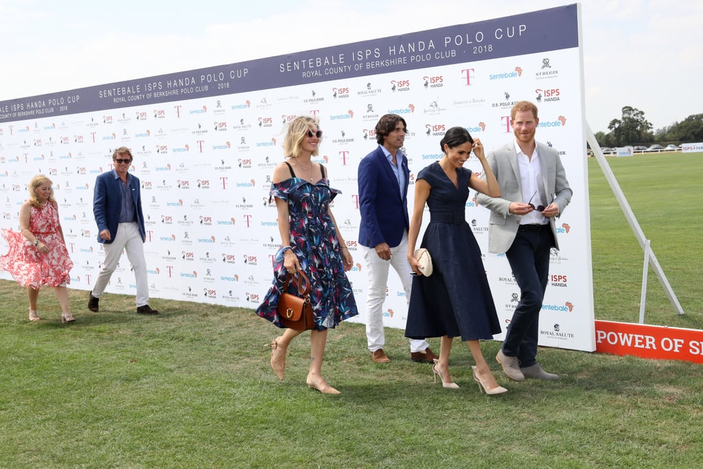 Prince Harry and Meghan Markle at Sentebale Polo 2018