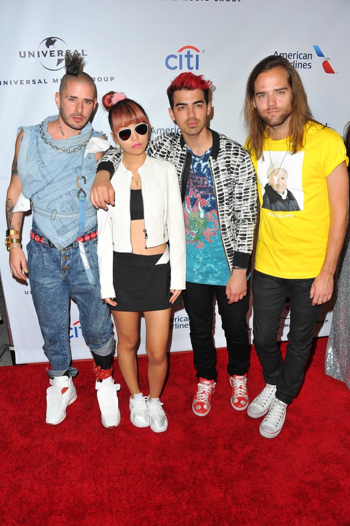 Pictured: Joe Jonas, Jack Lawless, Cole Whittle, and JinJoo Lee