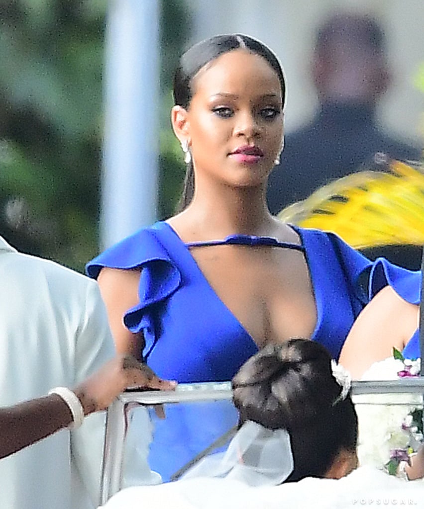 Rihanna at a Friend's Wedding Pictures August 2018