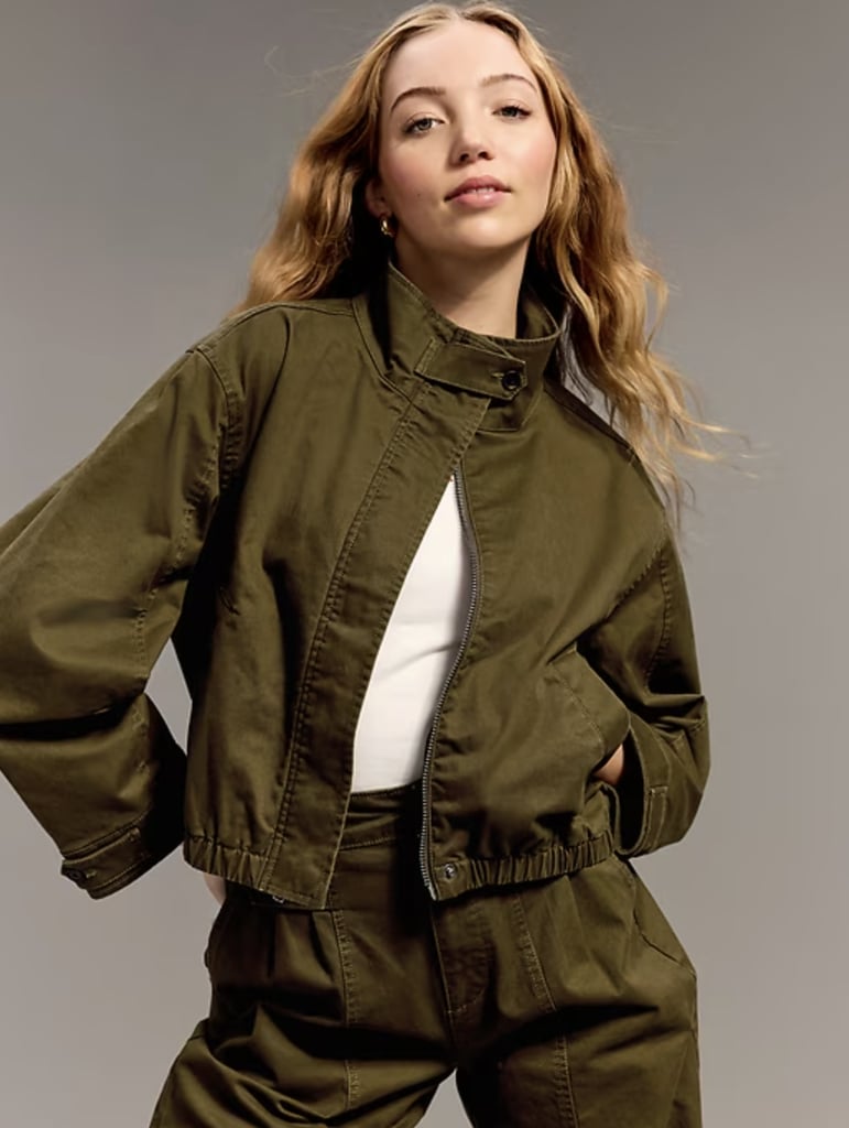 Old Navy x Christopher John Rogers Mock-Neck Bomber Jacket
