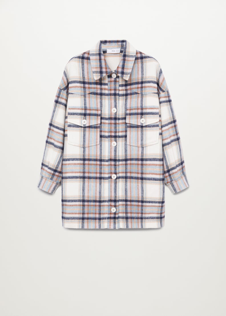 Mango Oversized Check Overshirt