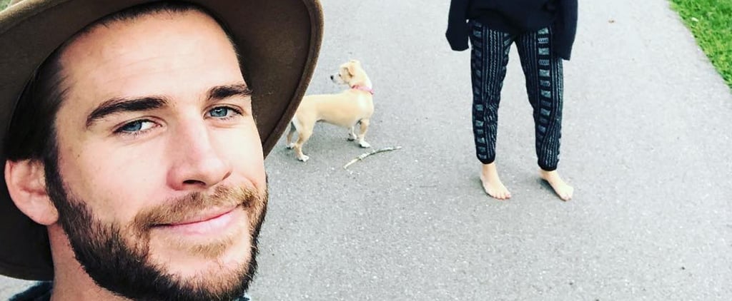 Liam Hemsworth Shares a Sweet Selfie With His Leading Ladies: Miley Cyrus and a Chihuahua