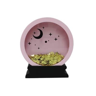 5.75" Pink Crystal Ball Tabletop Décor by Ashland