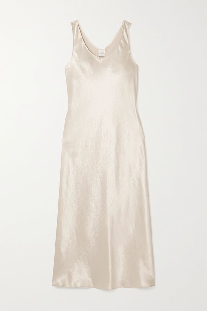 Max Mara Leisure Washed-Satin Midi Dress