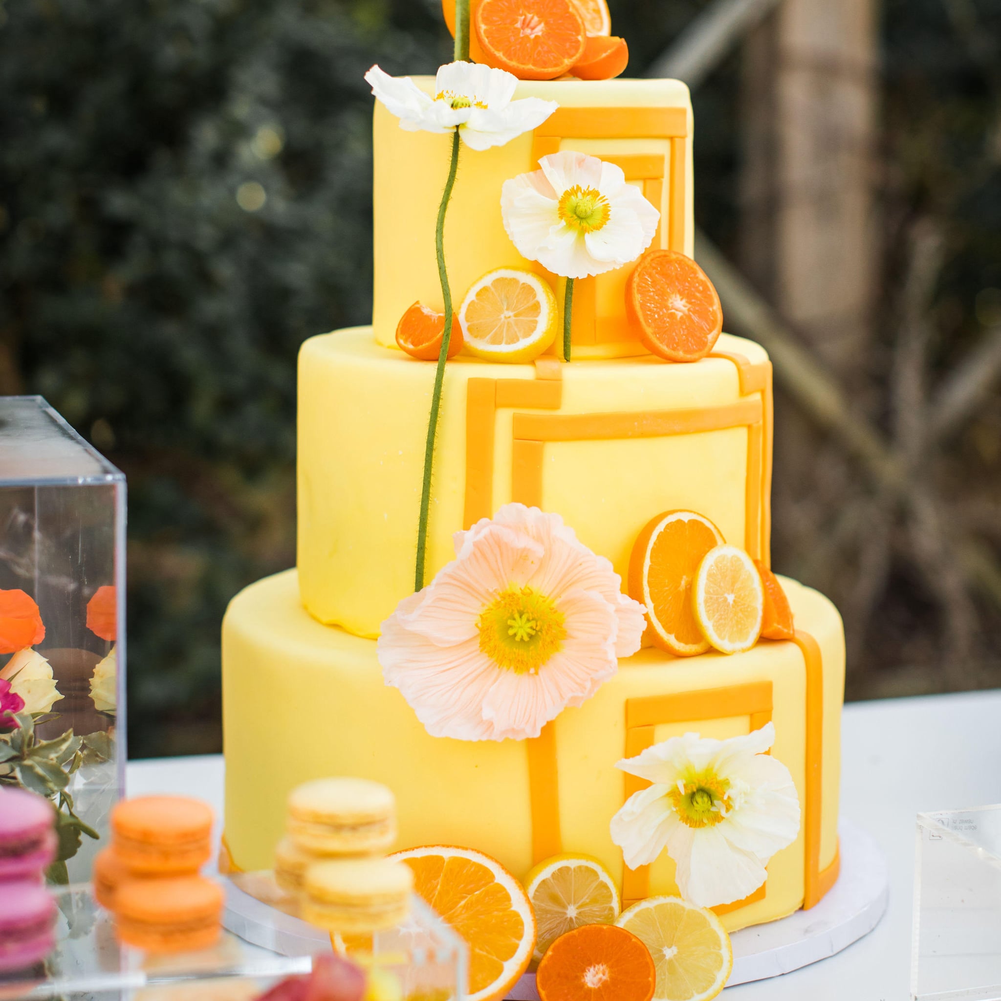 50 Beautiful Wedding Cakes in 2022 : Pastel Flower Buttercream Blue Cake