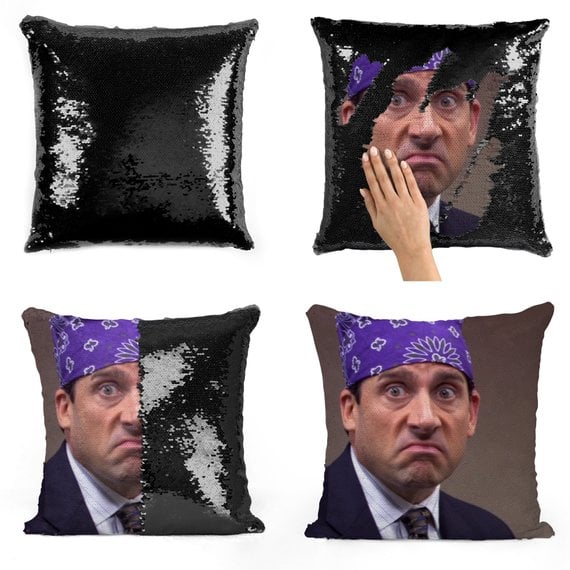 Prison Mike Sequin Pillow