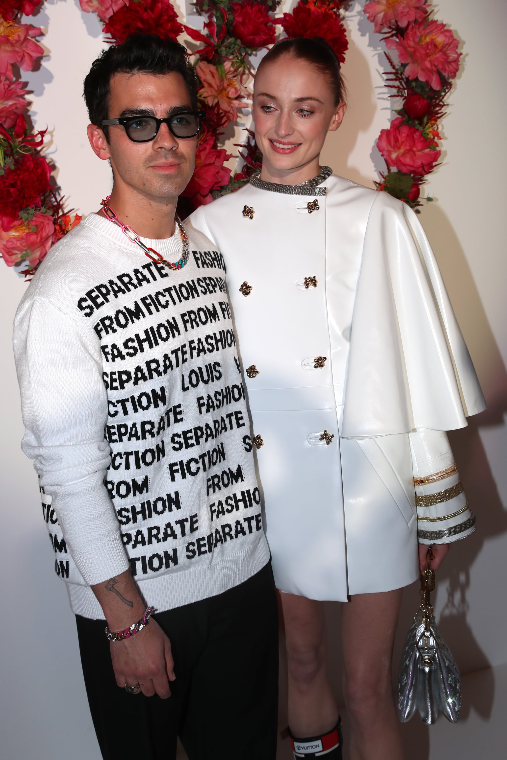 Sophie Turner and Joe Jonas attend the Louis Vuitton Fragrance Dinner at  the Louis Vuitton Foundation