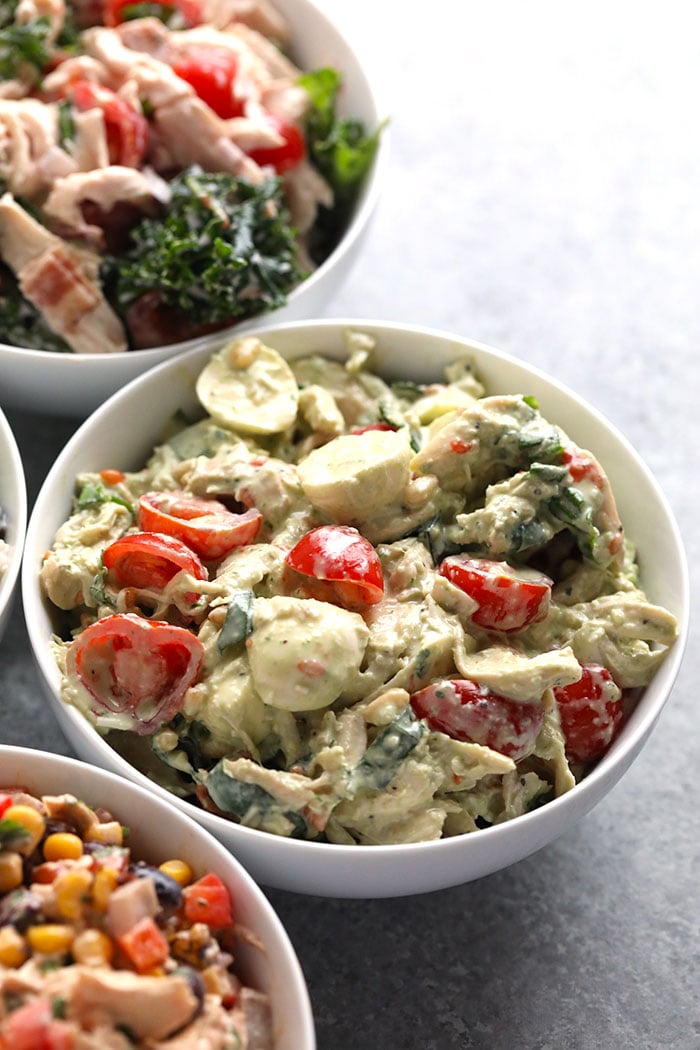 Creamy Pesto Chicken Salad