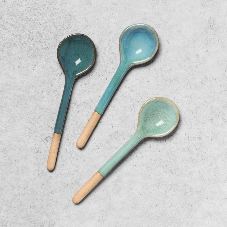 3pk Stoneware Appetizer Spoons