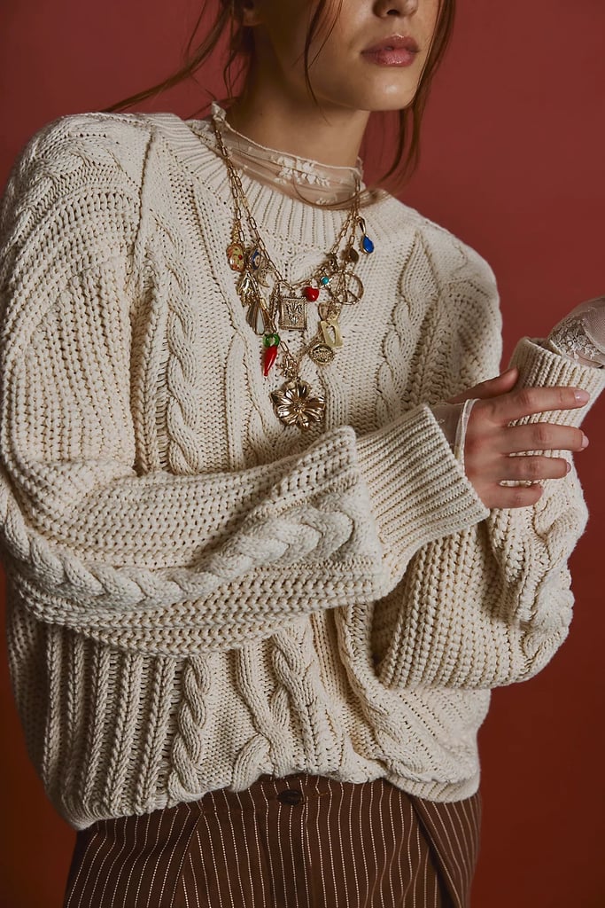 A Cable Knit Sweater