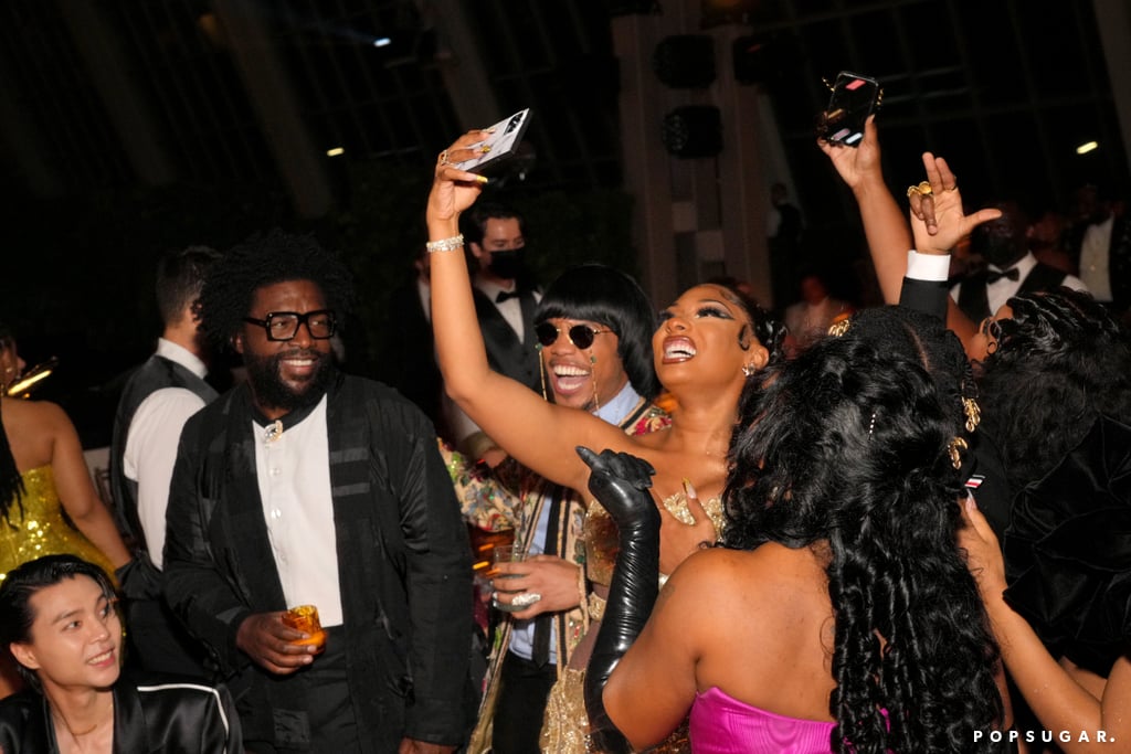 Megan Thee Stallion, Anderson .Paak, and Questlove at the 2022 Met Gala