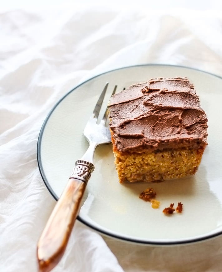 Vegan White Cake With Chocolate Coconut Frosting