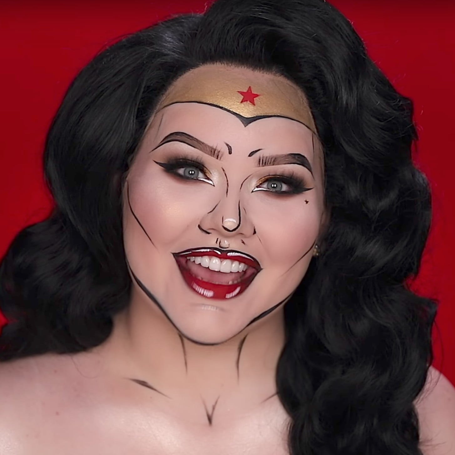 Nikkie Tutorials Wonder Woman Makeup Tutorial POPSUGAR Beauty