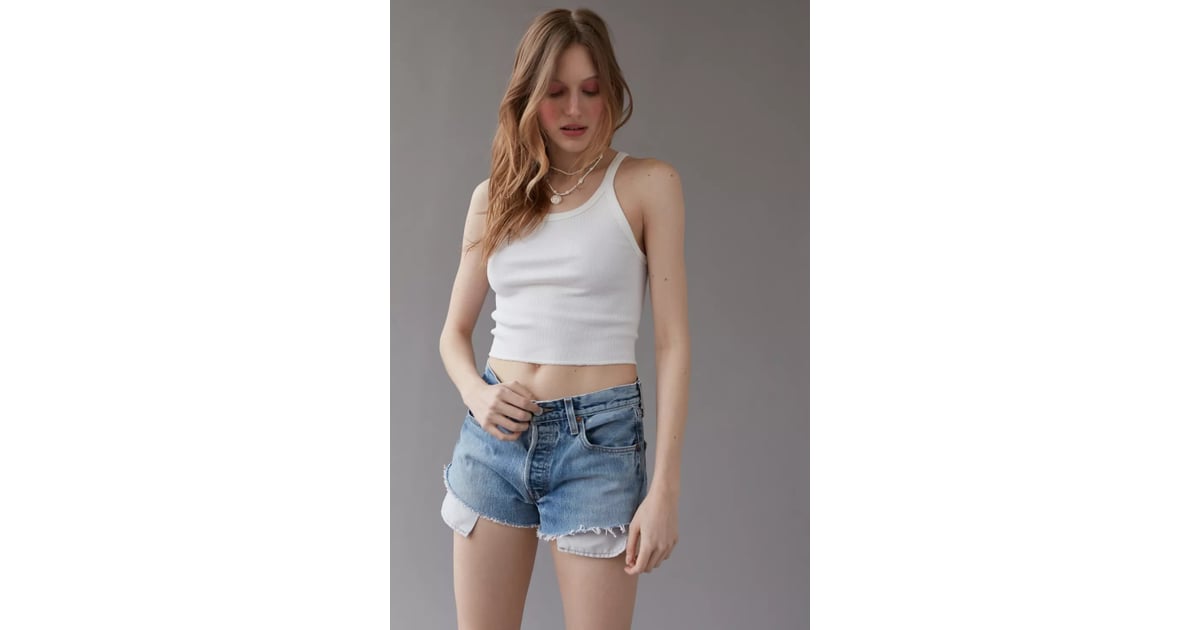 Levis cheeky shorts hot sale