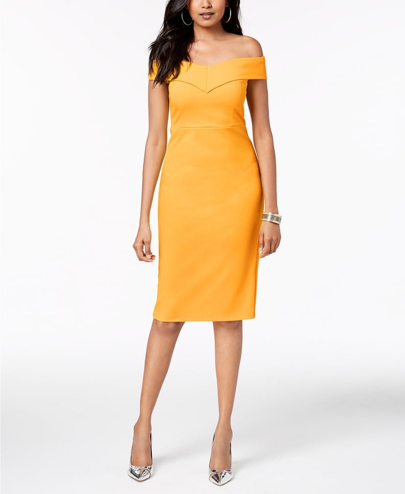 Thalia Sodi Off-the-Shoulder Sheath Dress