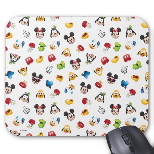 Mickey & Friends Emoji Pattern Mouse Pad