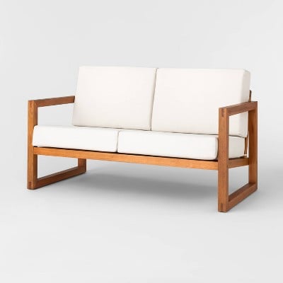 Project 62 Kaufmann Wood Patio Loveseat