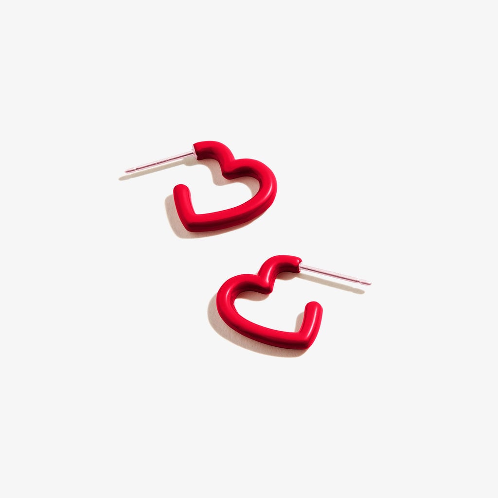 Alex and Ani Heart Huggie Hoop Earrings