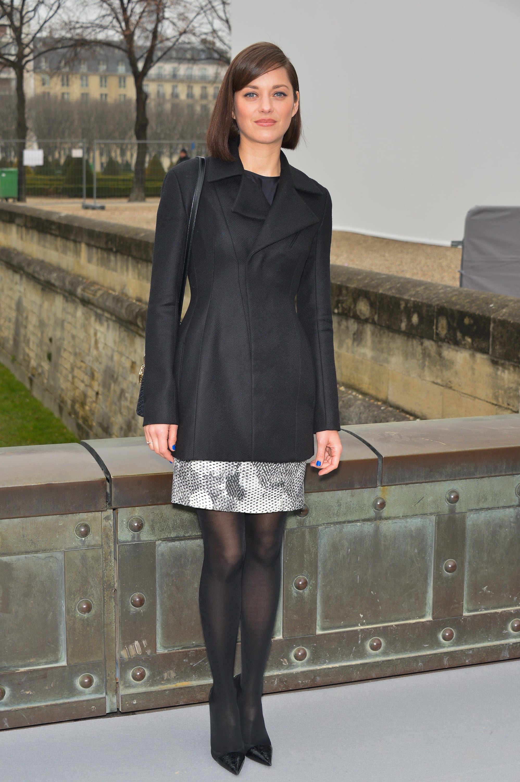 structured black coat