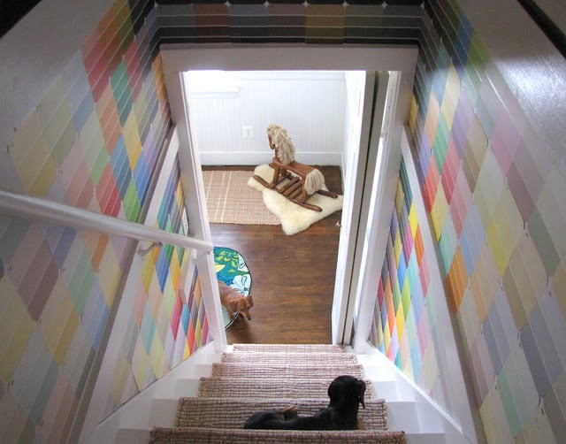 Paint Chip Stair Walls