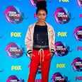 Yara Shahidi Threw On a Sequined Top With Her Track Pants and Hit the Red Carpet