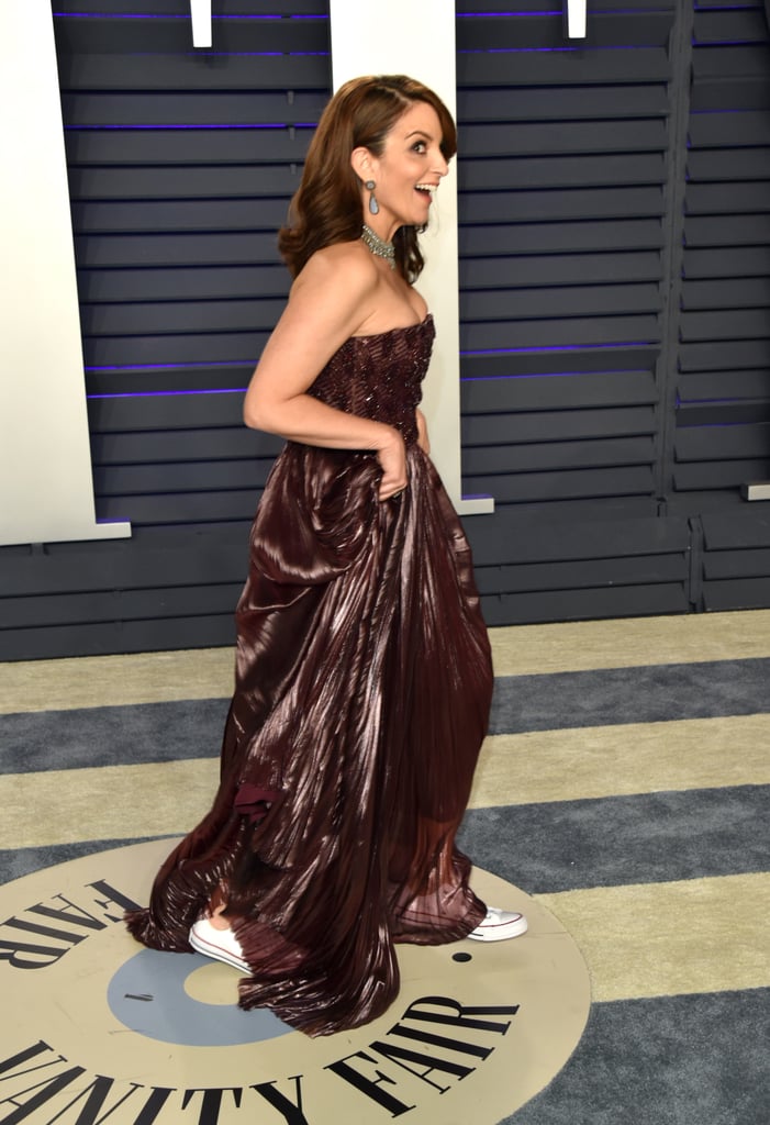 Tina Fey's Converse Sneakers at Vanity Fair Oscar Party 2019