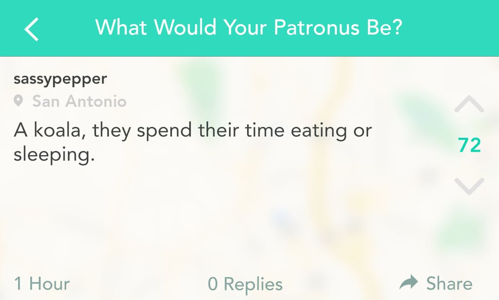 This would be an adorable Patronus.