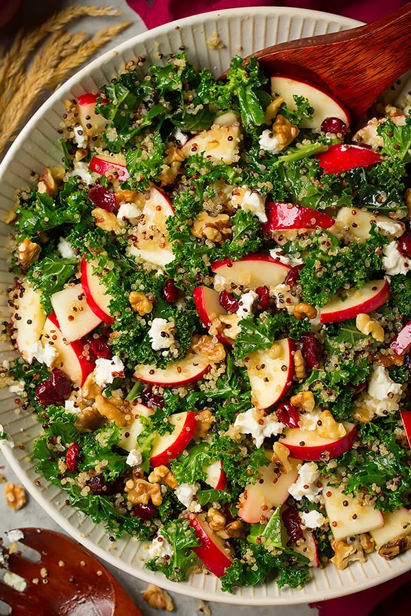 Autumn Kale, Apple and Quinoa Salad