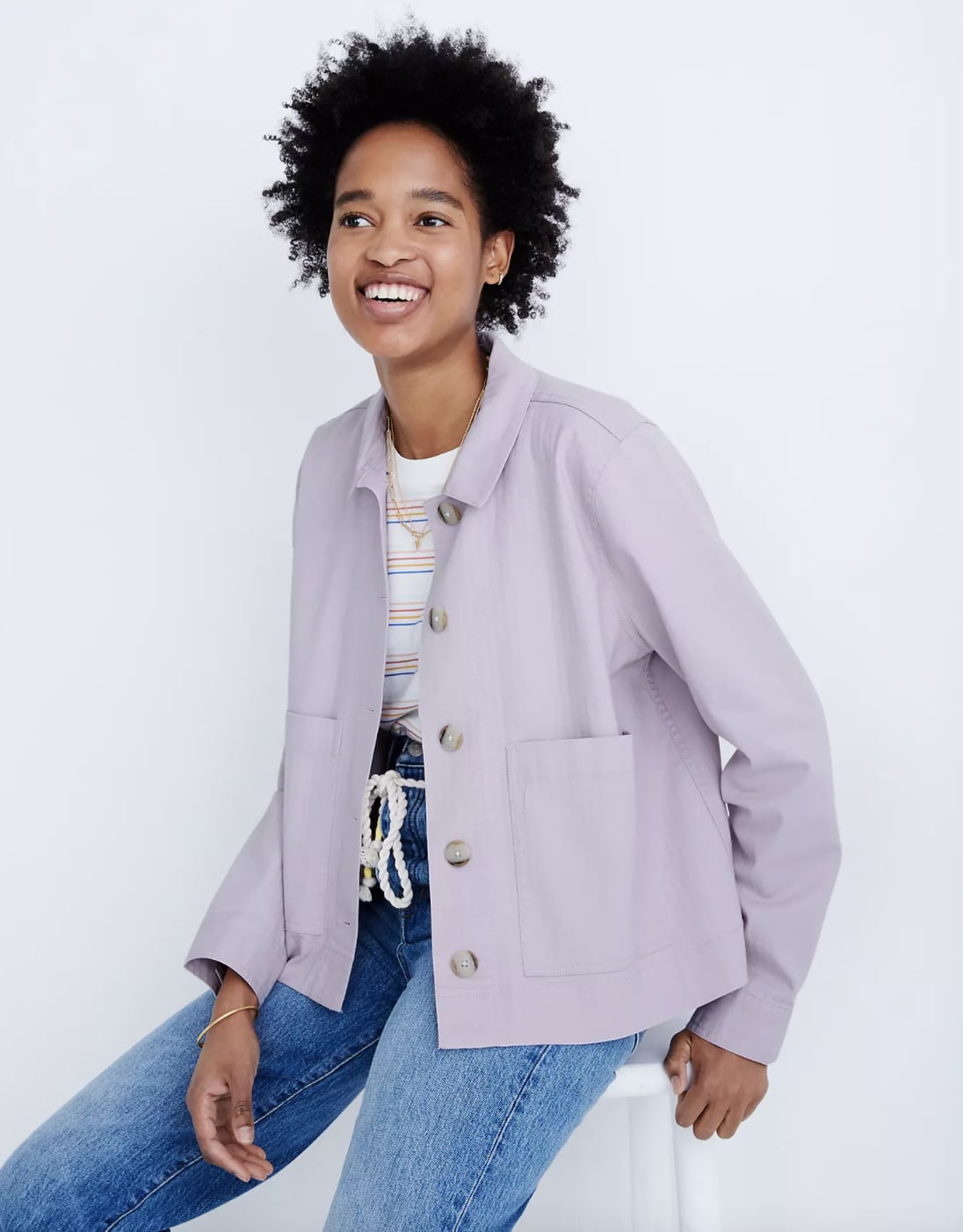 Madewell Connor Cropped Chore Jacket 