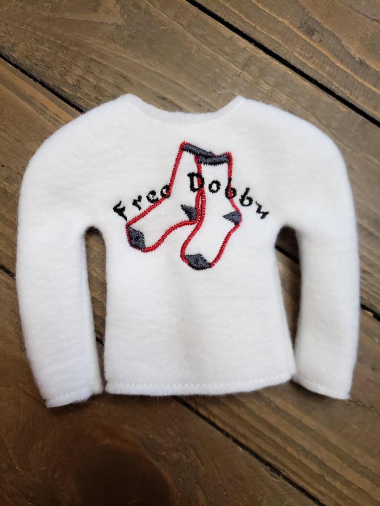 "Free Dobby" Elf on the Shelf Sweater