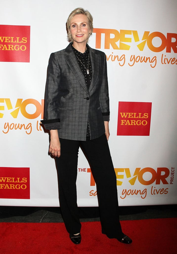 Jane Lynch was all smiles.