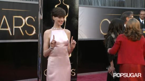 Anne Hathaway Oscars GIF