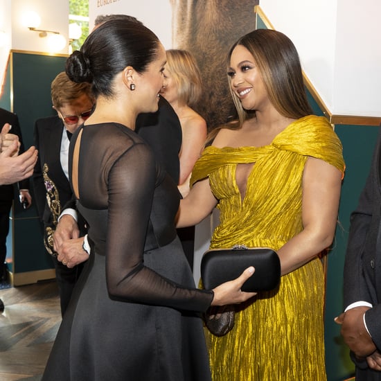 Beyoncé and Meghan Markle Meet at Lion King Premiere Video