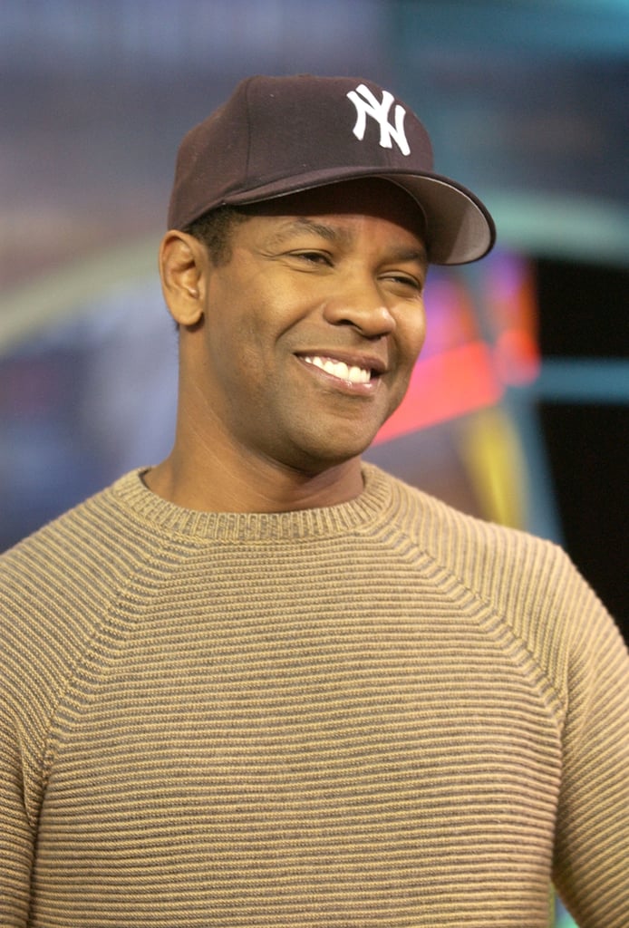 Denzel Washington stopped by the MTV Studios for TRL in 2002.