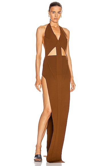 Rick Owens Ixta Dress in Bronze