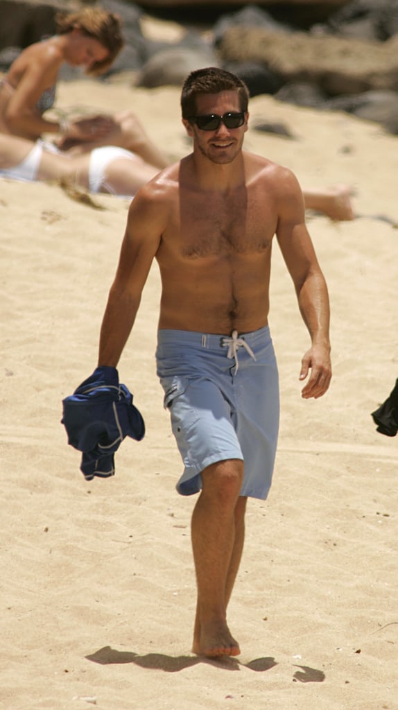 He bared his body while enjoying a Hawaiian getaway in June 2005.