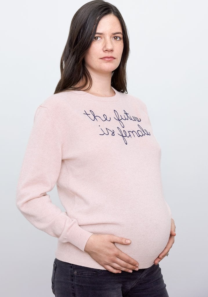 Lingua Franca "The Future Is Female" Cashmere Sweater