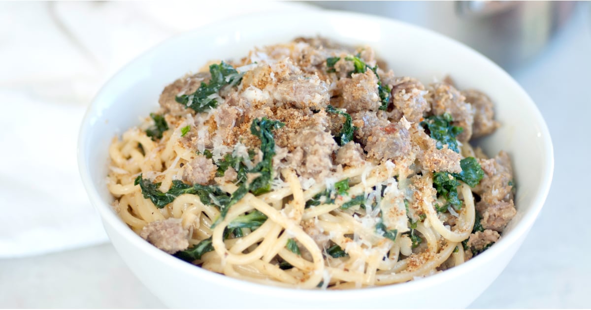 Kale and Italian Sausage Fettuccine | POPSUGAR Food