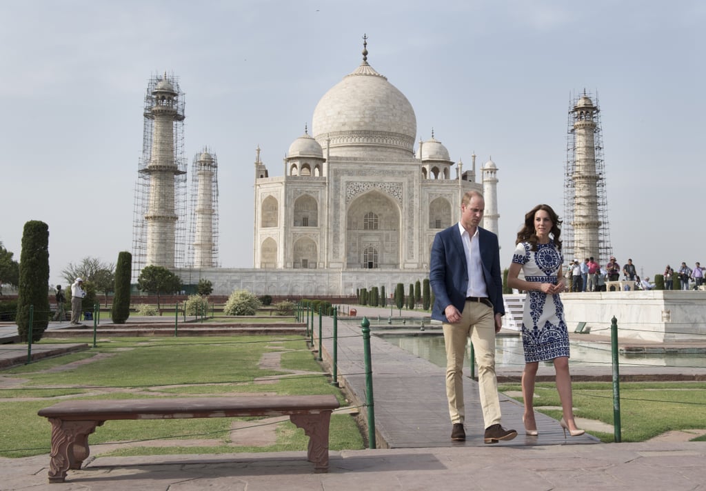 Kate Middleton and Prince William at the Taj Mahal 2016